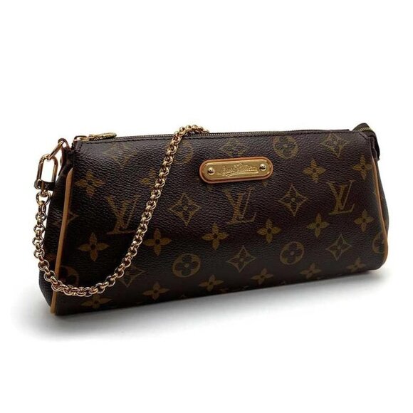 Louis Vuitton Eva Monogram Clutch Shoulder Bag 750-081825 - Picture 1 of 13
